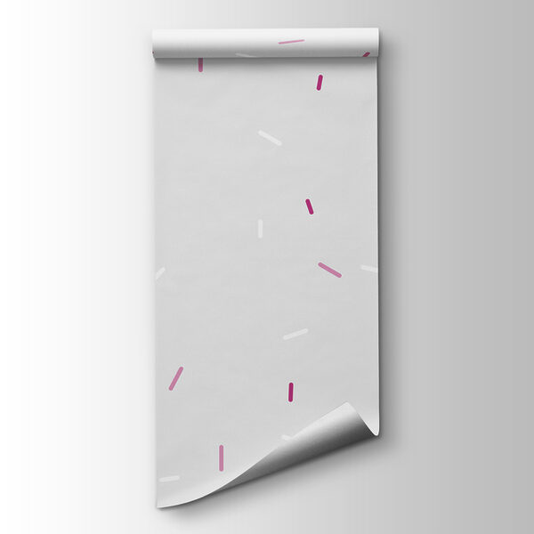 A white and pink sprinkles A white and pink sprinkles