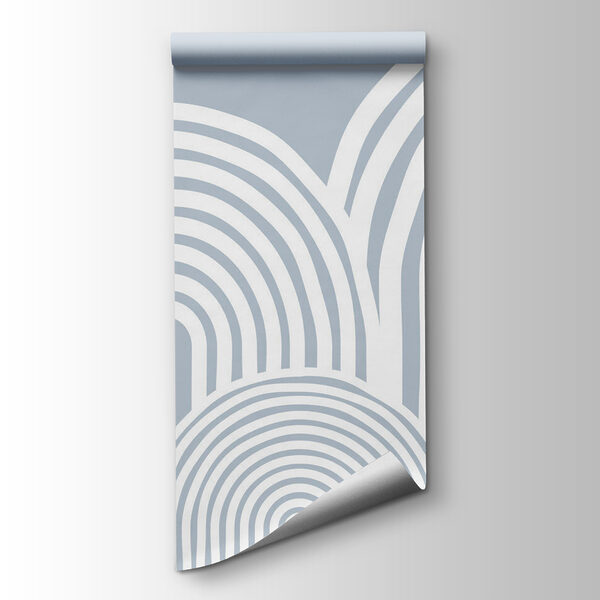 White and gray background with white lines