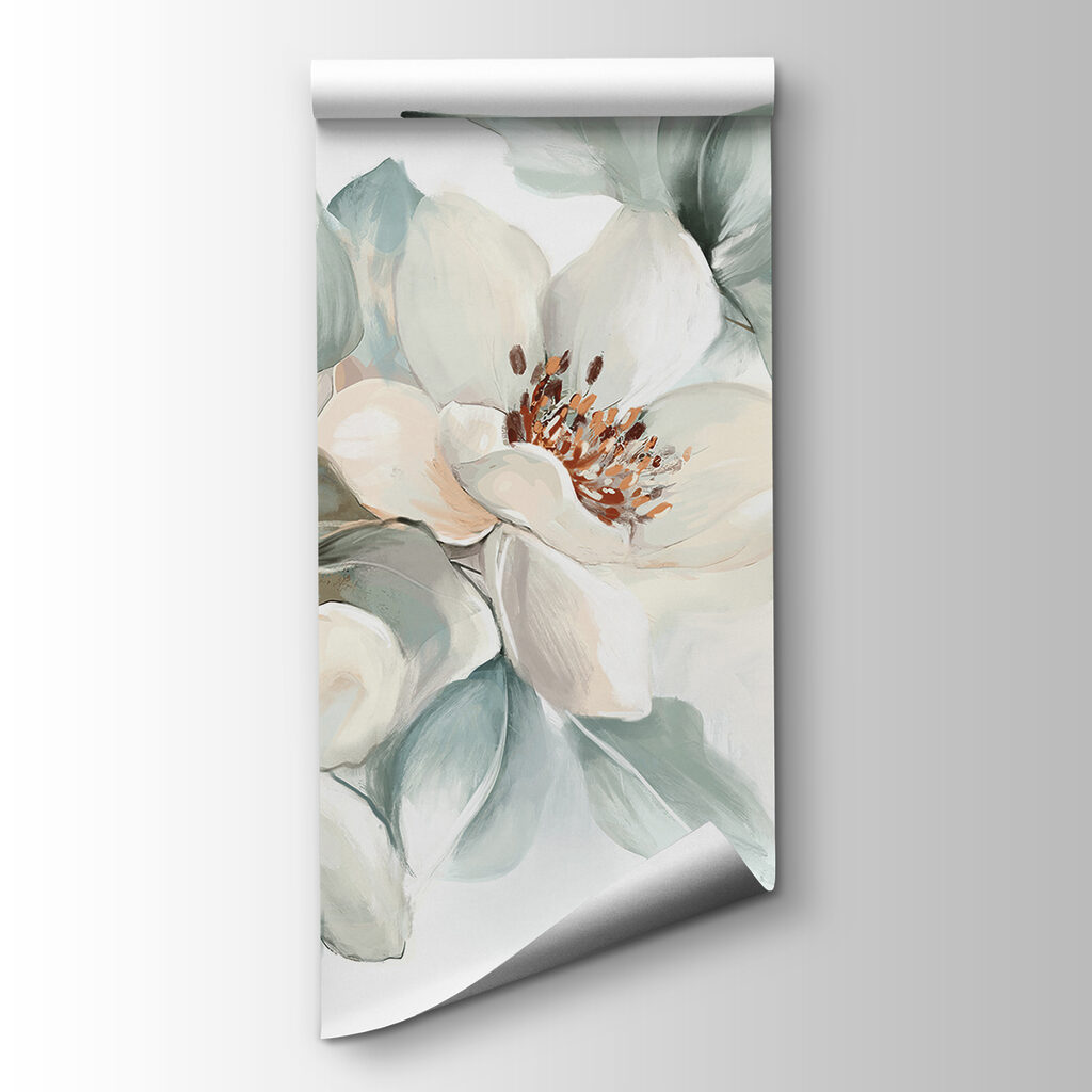 Painting of flowers and leaves Painting of flowers and leaves