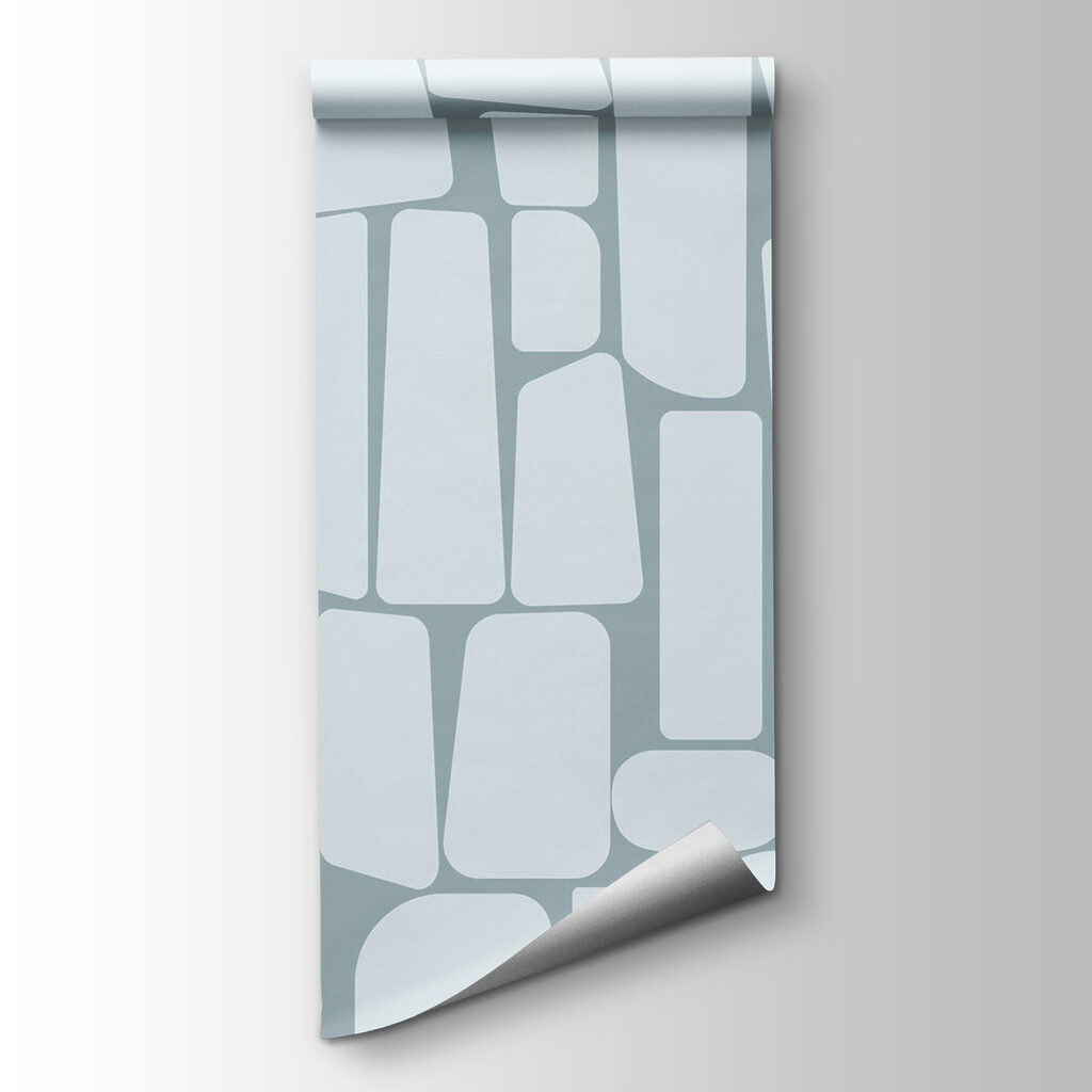White rectangular shapes on a blue background White rectangular shapes on a blue background