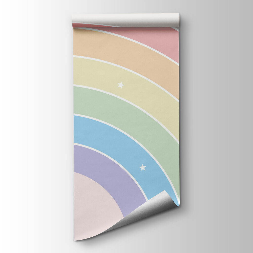 Rainbow with stars in the sky Rainbow with stars in the sky