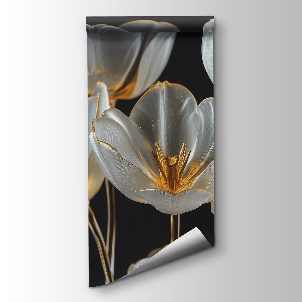 Group of glass flowers