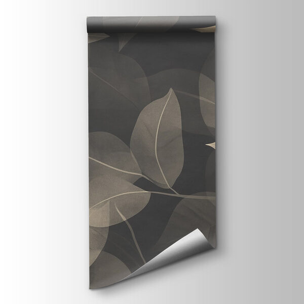 Soft leaves on dark canvas background Soft leaves on dark canvas background