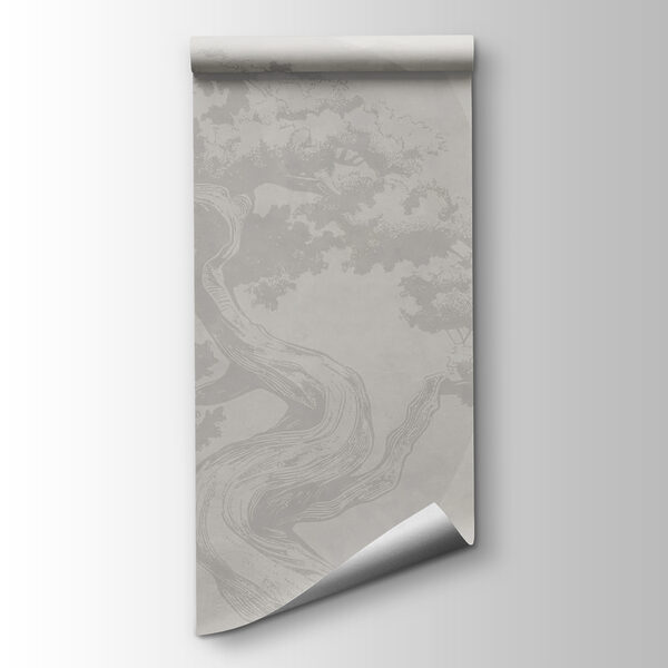 Tree with curved trunk and curved trunk