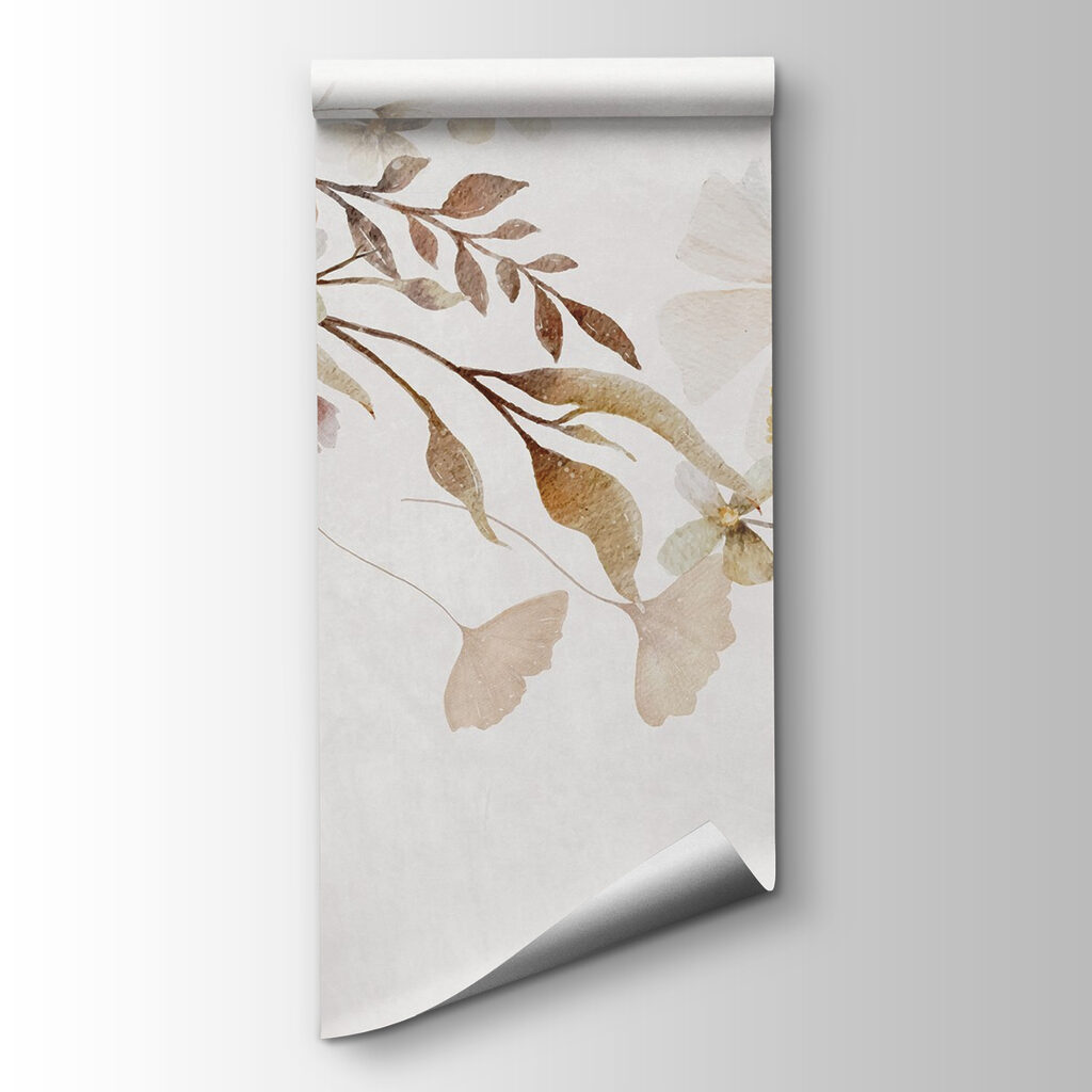 Painting of flowers and leaves Painting of flowers and leaves