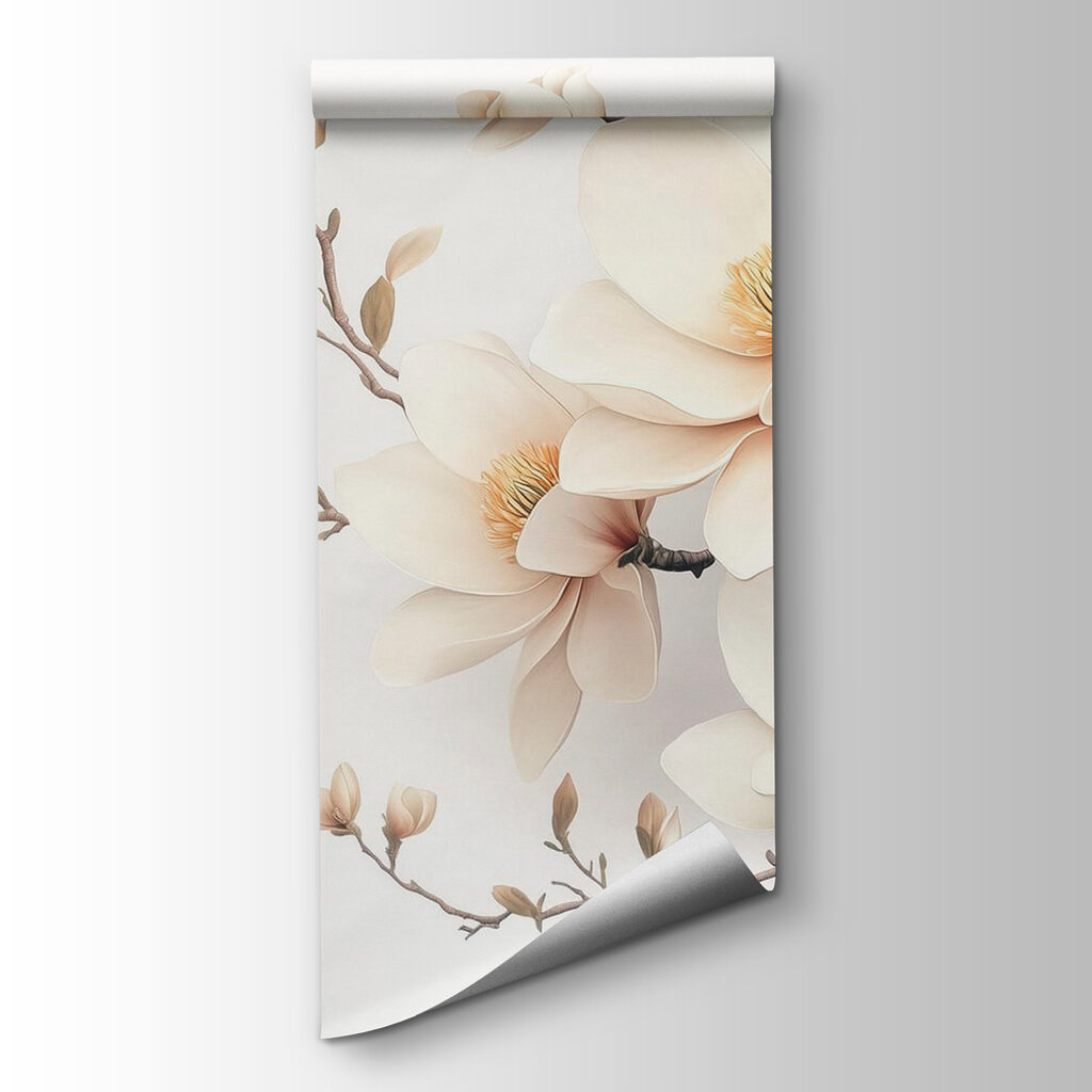 Delicate blooms in soft white hues