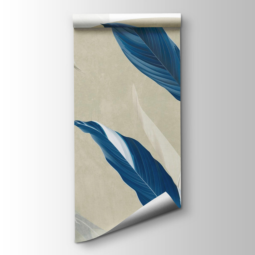 Serene leaves in calming hues Serene leaves in calming hues