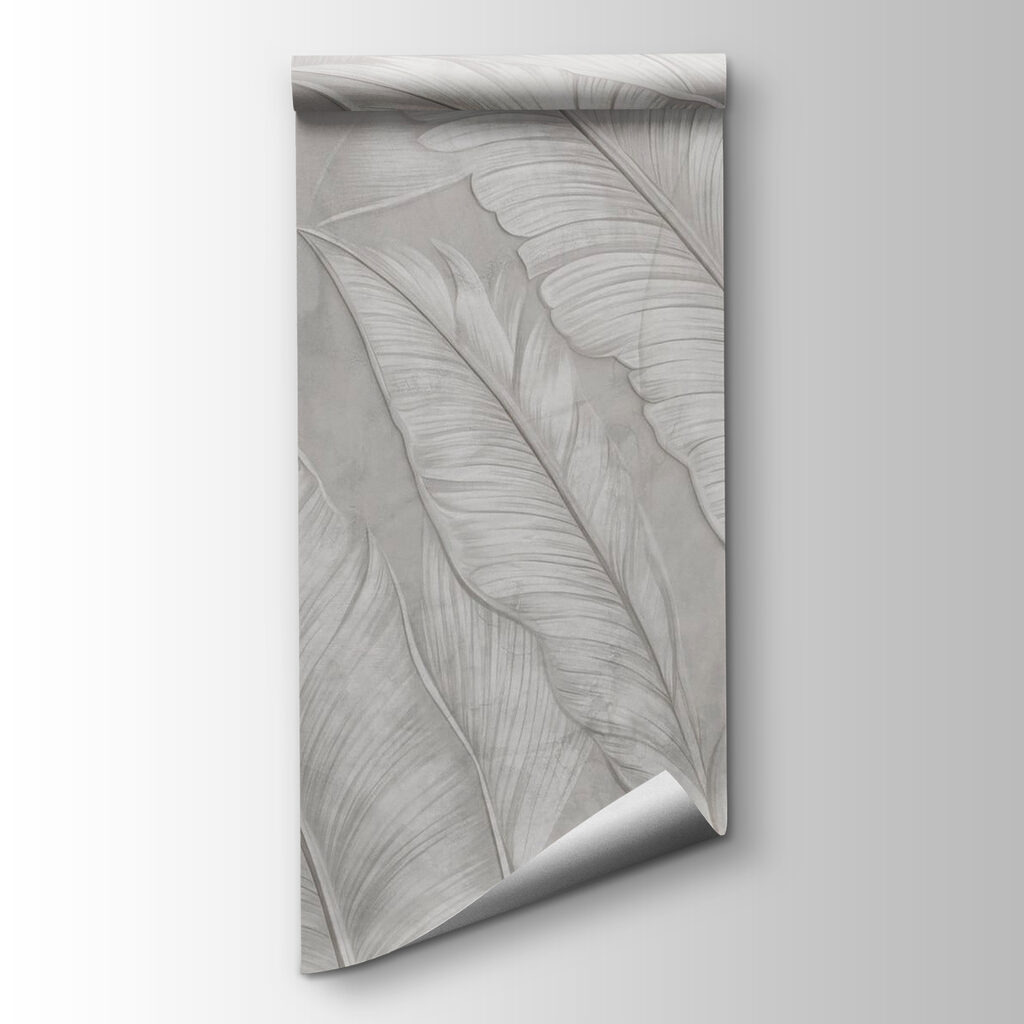 White wallpaper with feathers White wallpaper with feathers