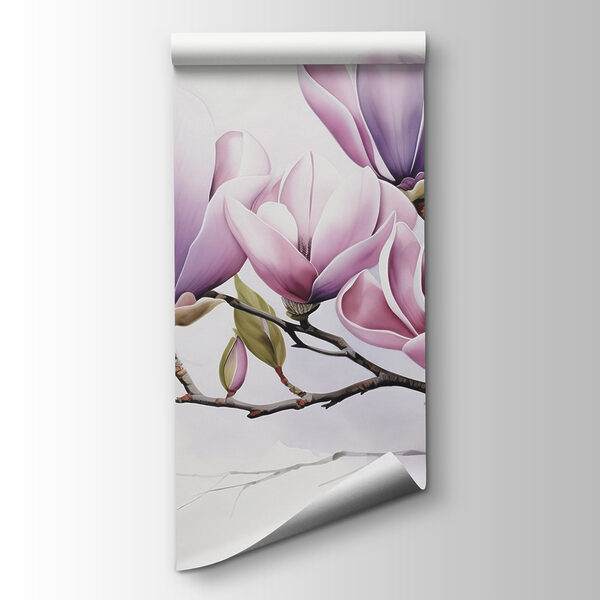 Branch with purple flowers Branch with purple flowers