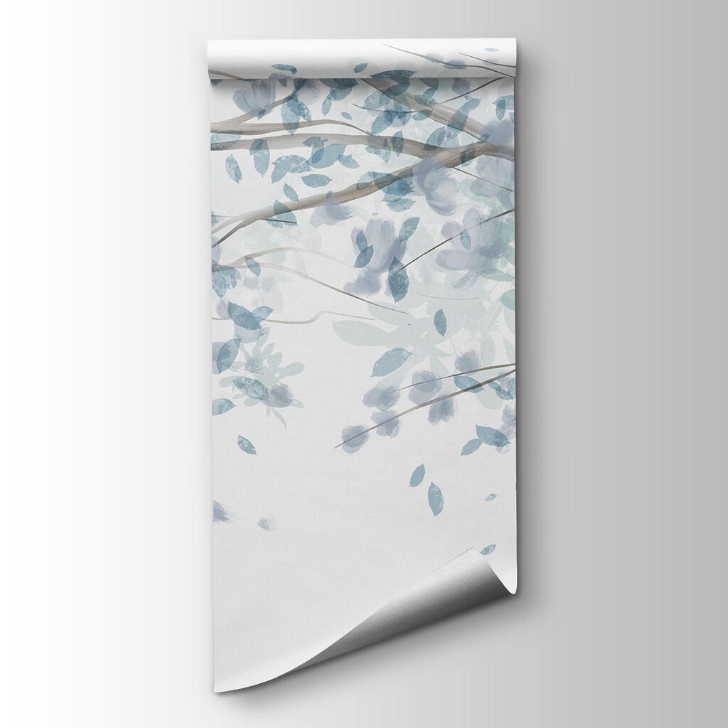 Tree with blue leaves