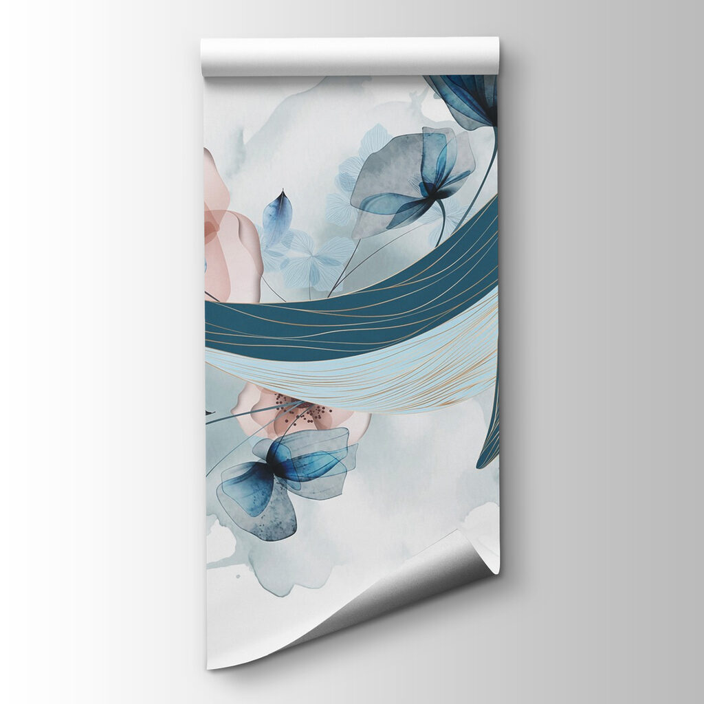 Whale with flowers and leaves Whale with flowers and leaves