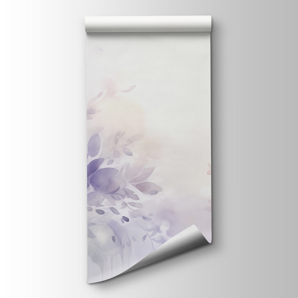 Painting of flowers and leaves