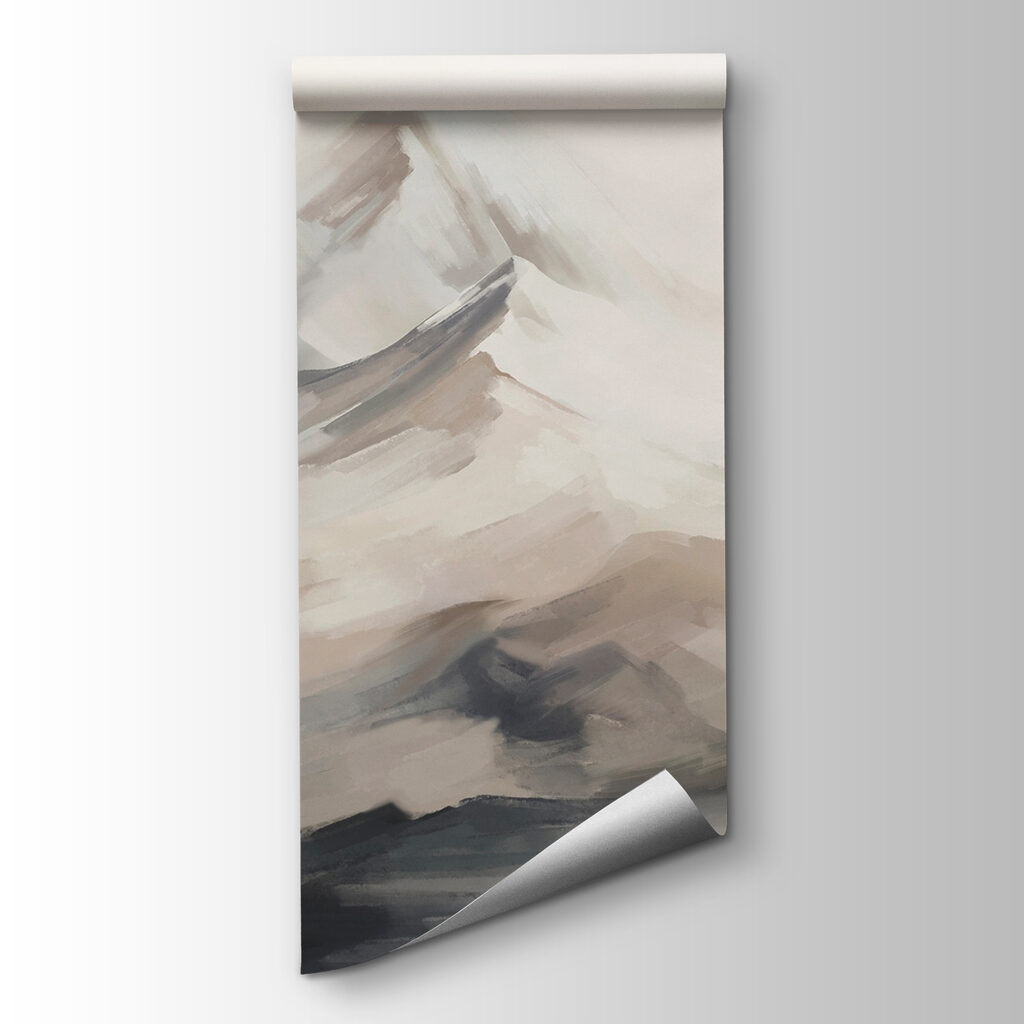 Painting of a mountain range Painting of a mountain range