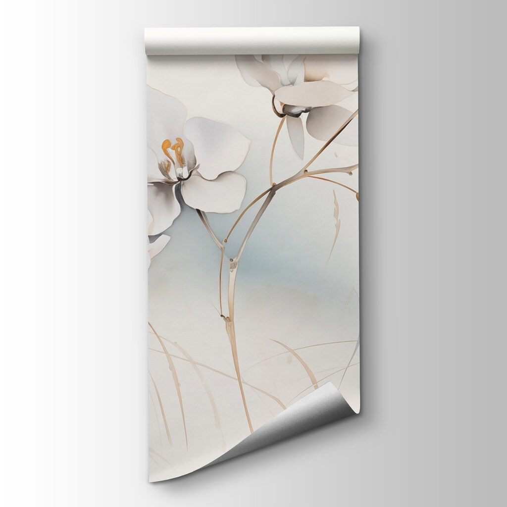 White flowers on a branch White flowers on a branch