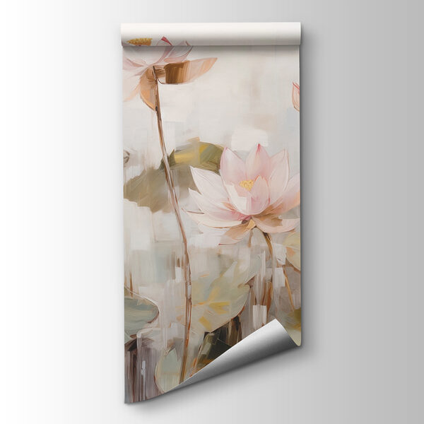 Painting of flowers and leaves