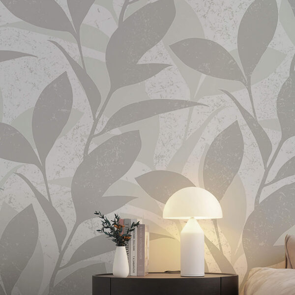 Motivo di foglie su sfondo bianco