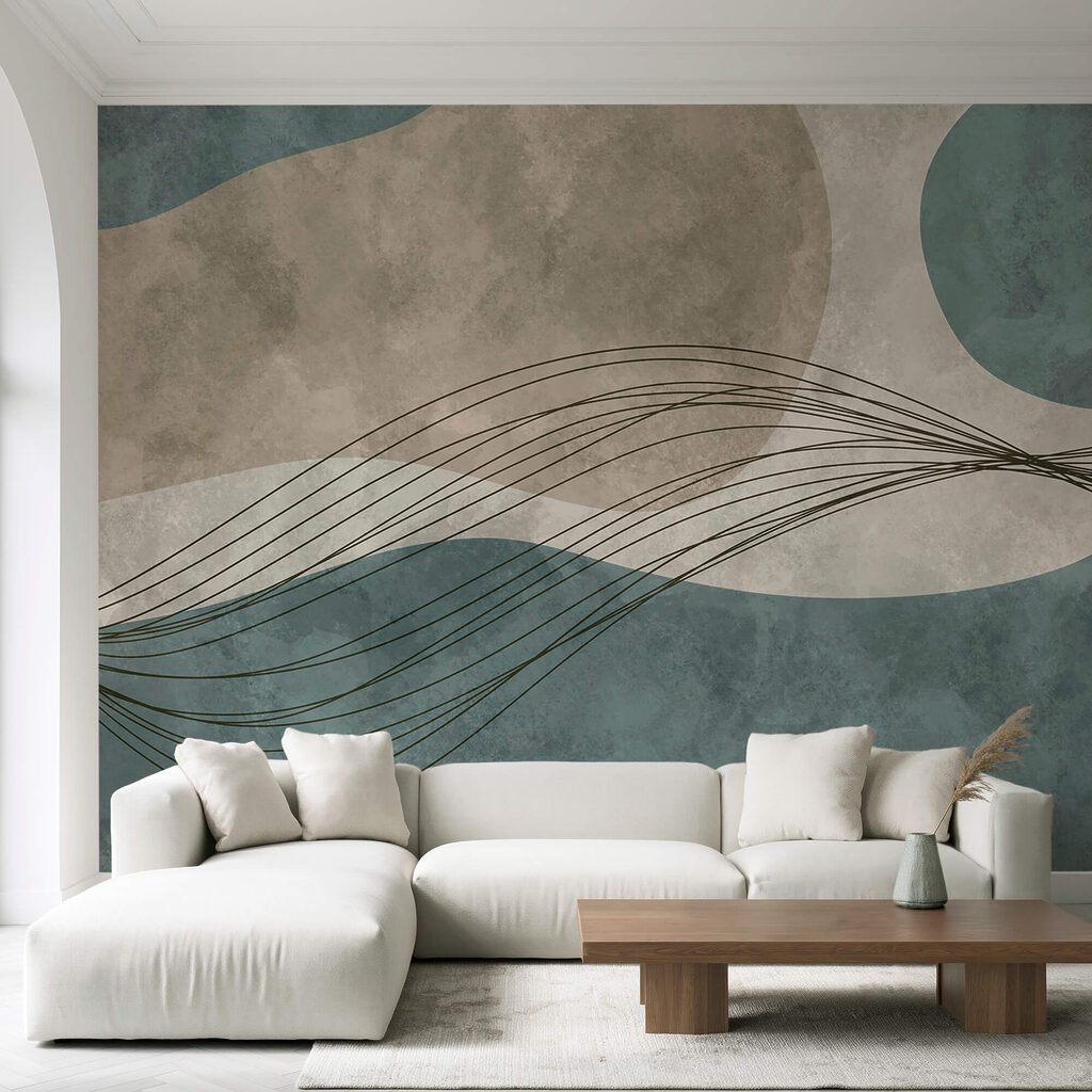 Sfondo blu e bianco con cerchi e linee Sfondo blu e bianco con cerchi e linee