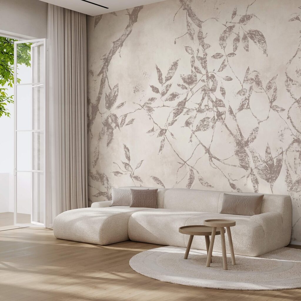 Motivi fogliari su sfondo morbido