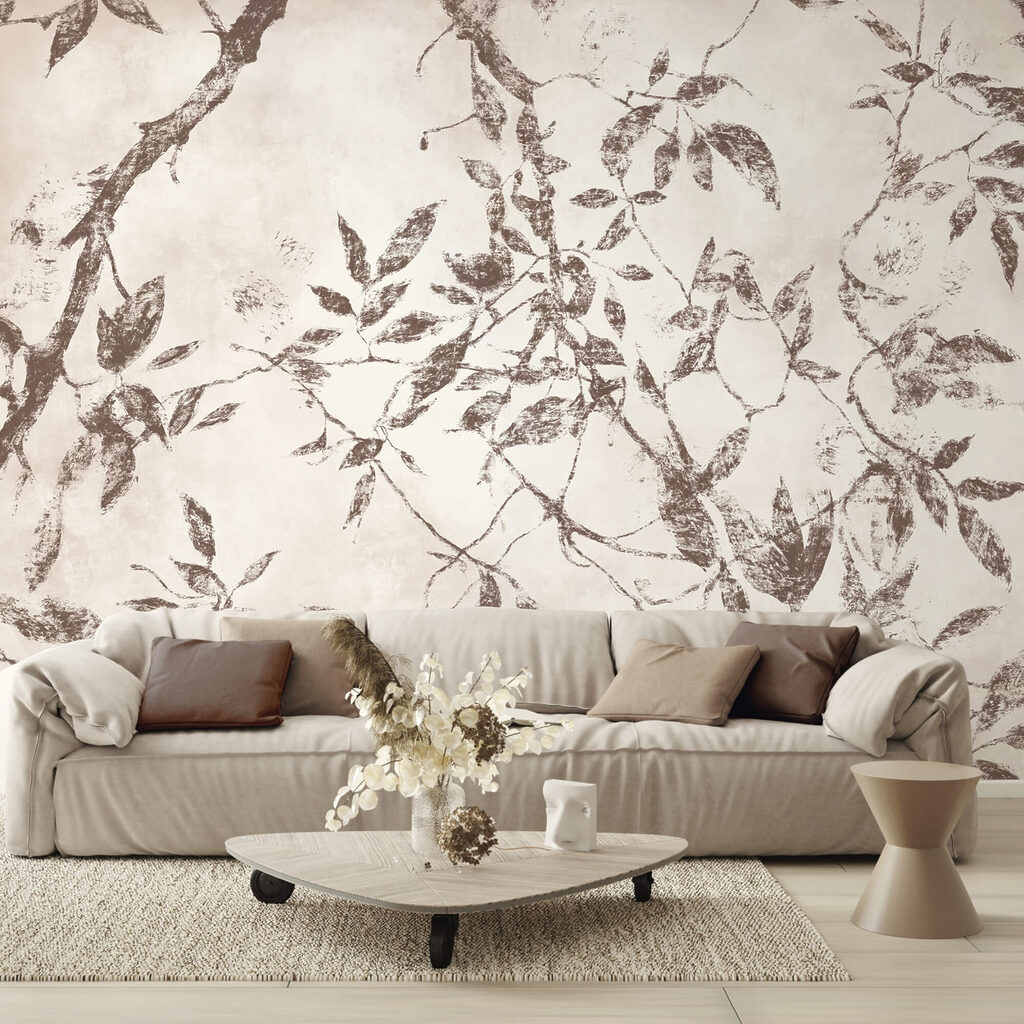 - Foglie delicate su uno sfondo morbido