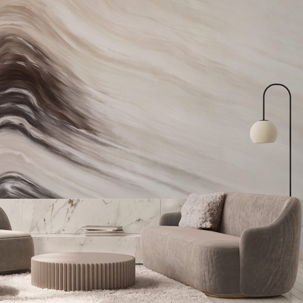 Onde astratte in tonalità tenui Onde astratte in tonalità tenui