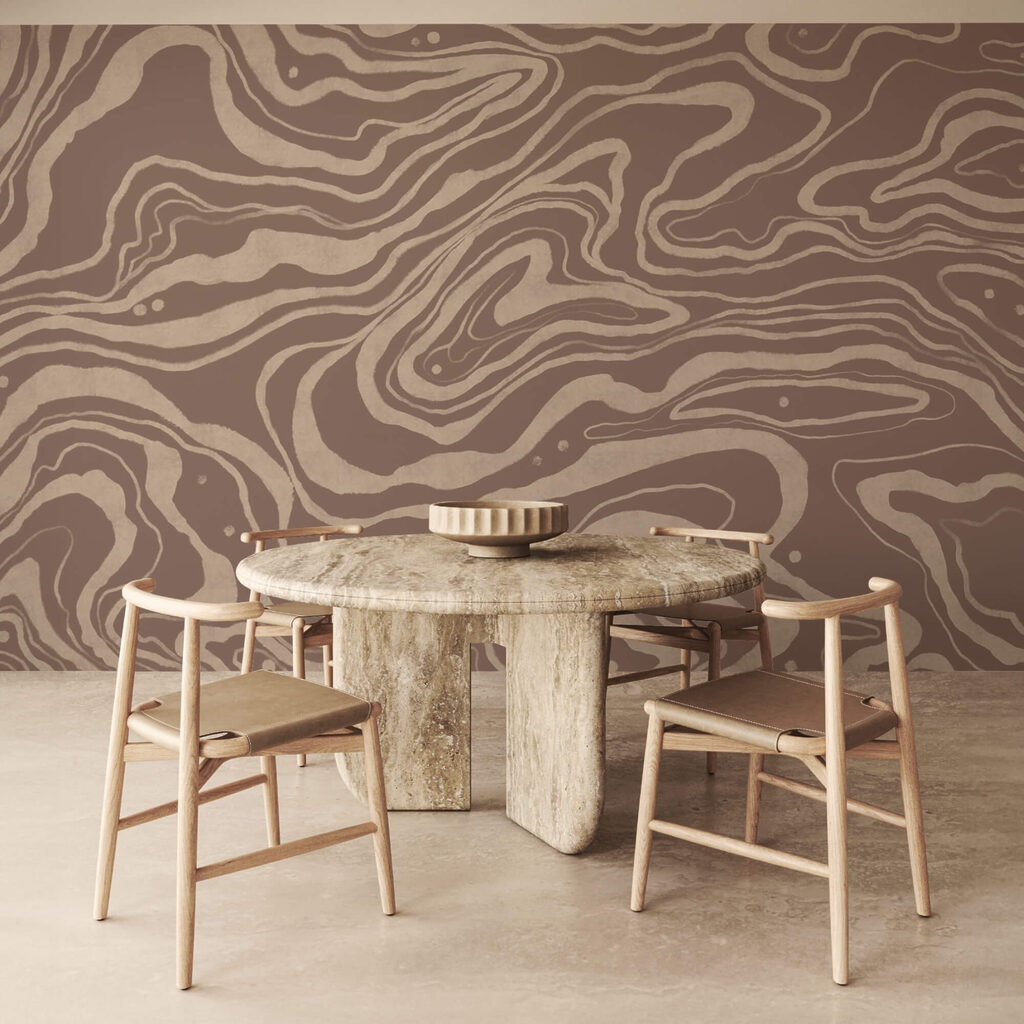 Motivo marrone e bianco