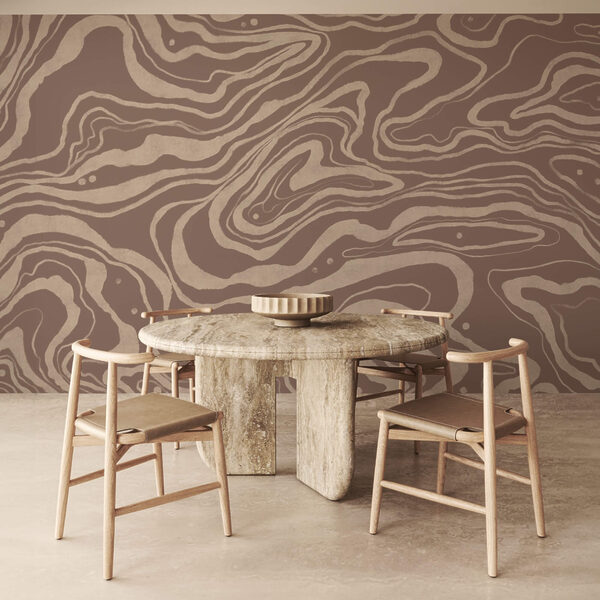 Motivo marrone e bianco