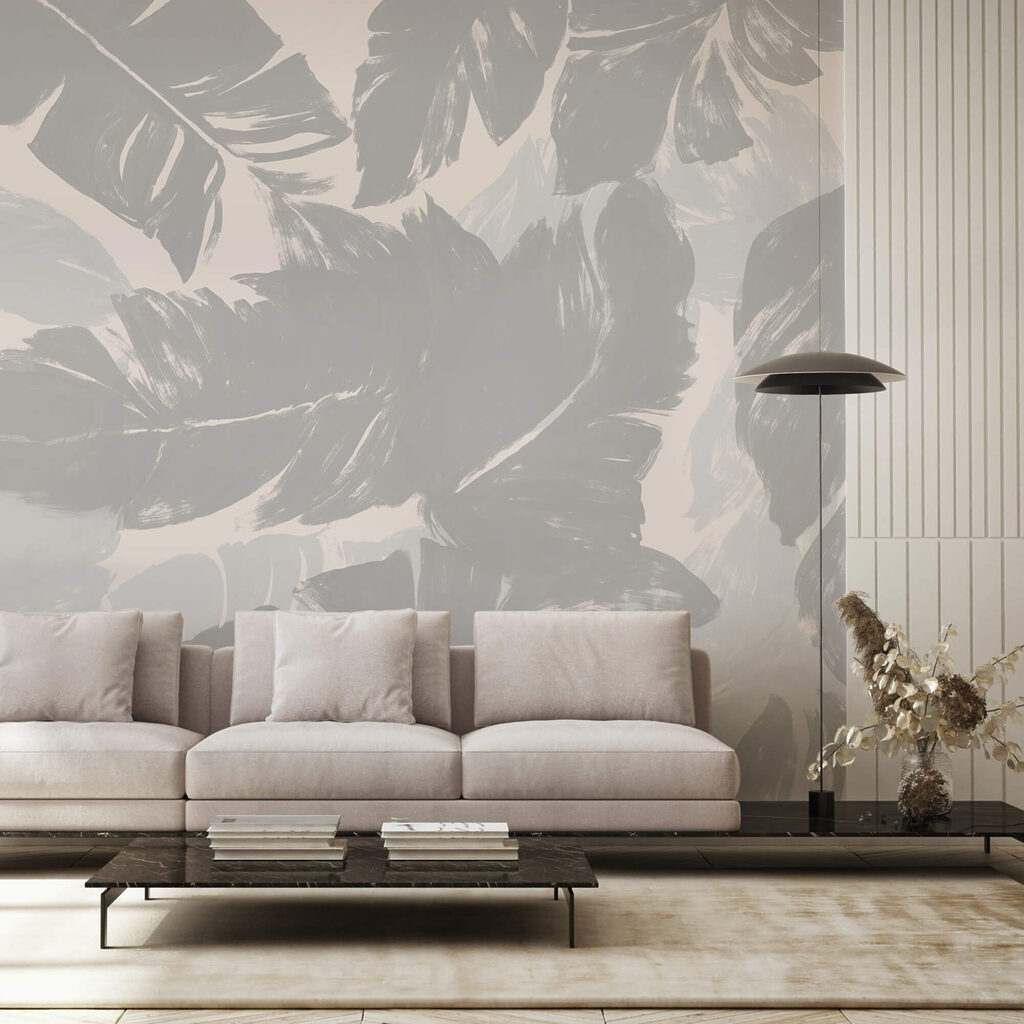 Fogliame elegante in tonalità tenui