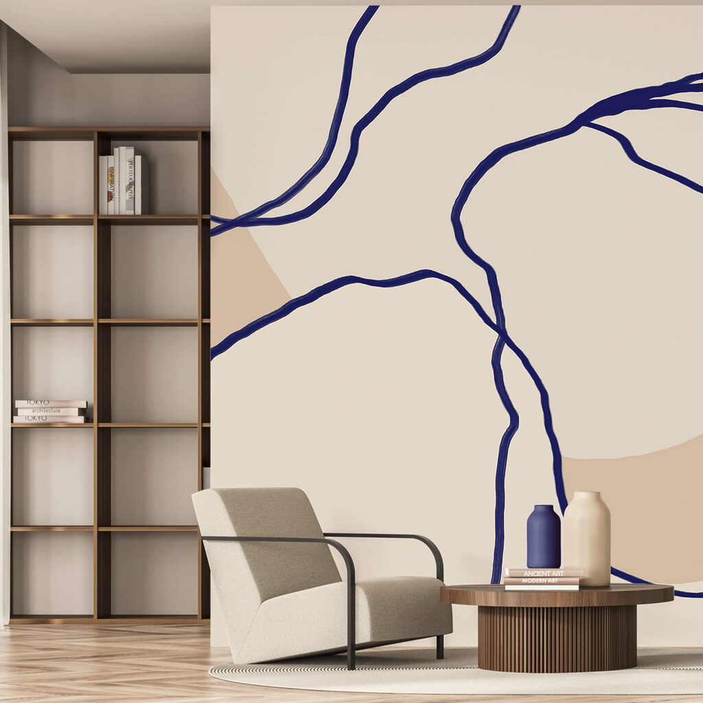 Linee fluide su sfondo morbido