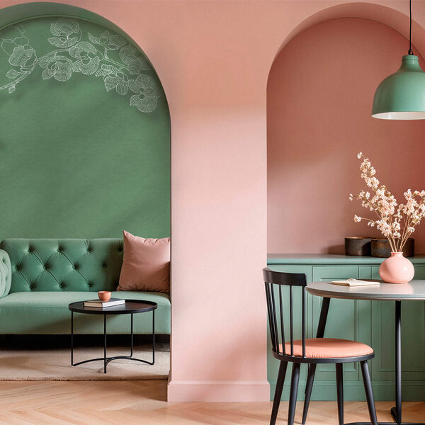 Delicate orchidee su uno sfondo verde Delicate orchidee su uno sfondo verde