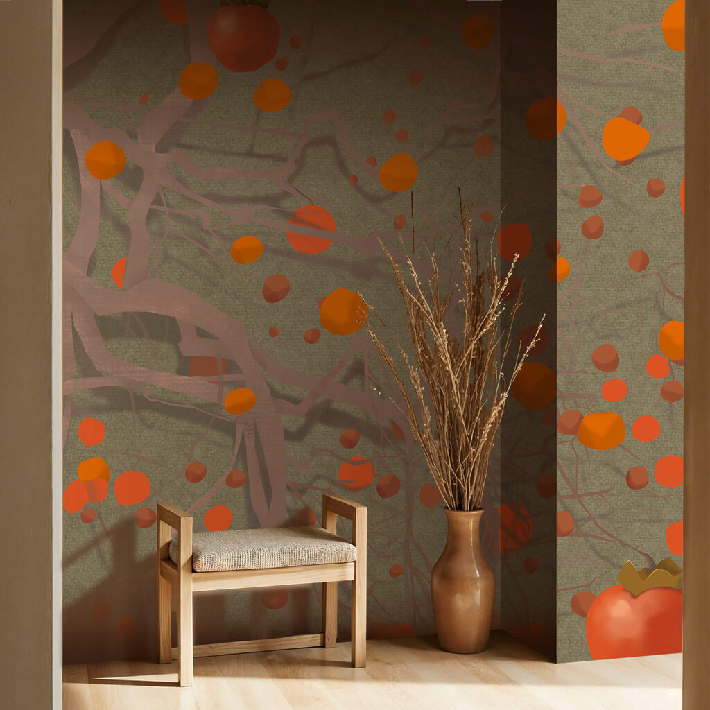 Albero con frutti arancioni