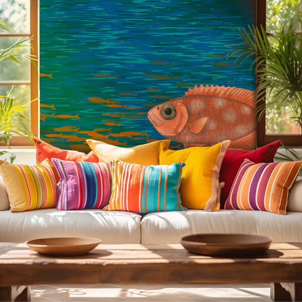 Pesci che nuotano nell'acqua