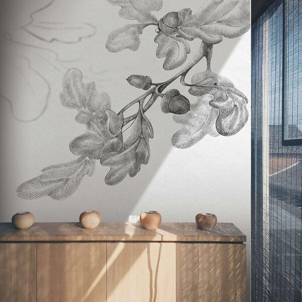 Disegno di un ramo con foglie Disegno di un ramo con foglie