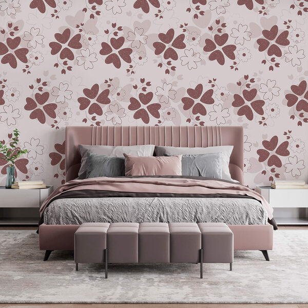 Motivo di fiori e foglie