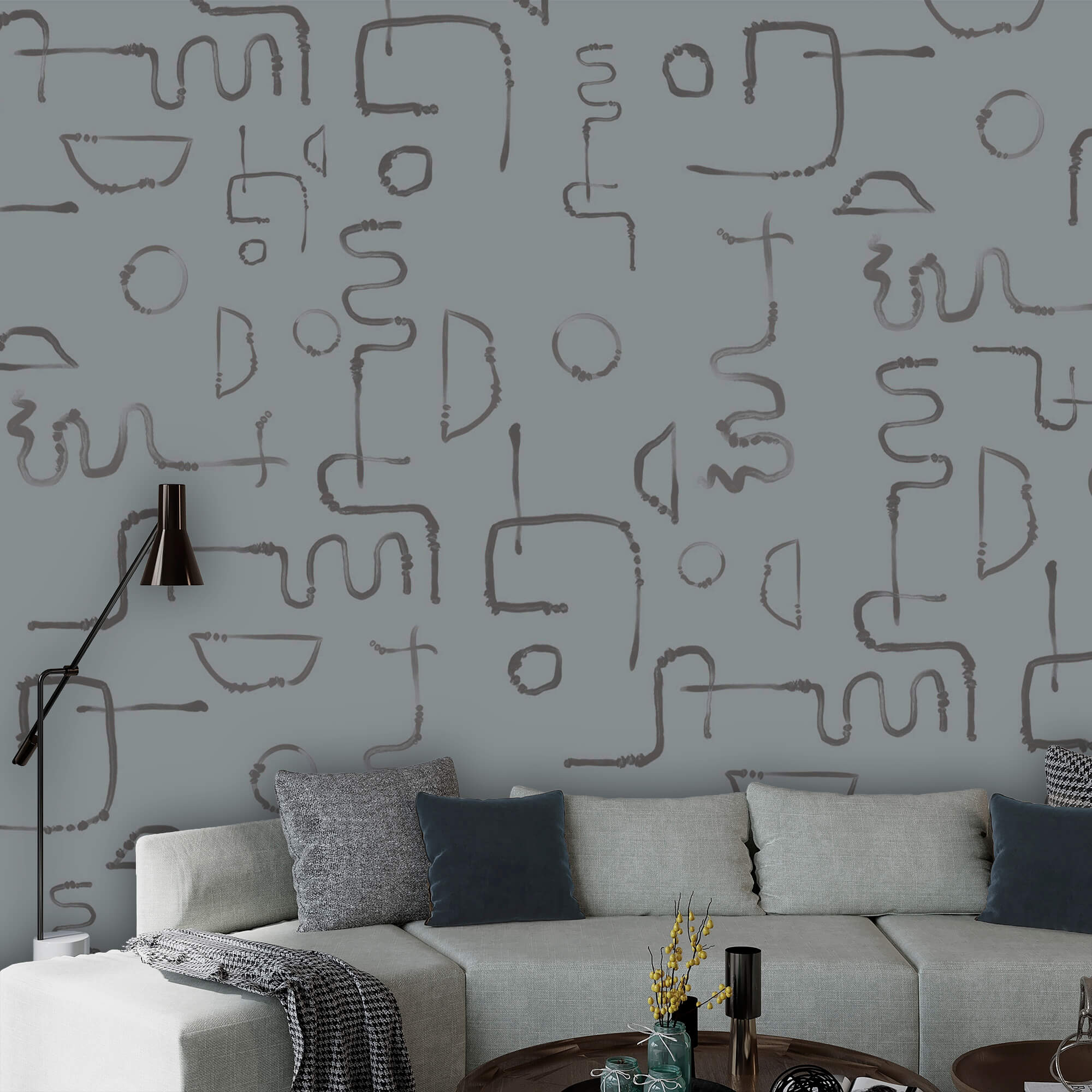 Modello di linee e forme