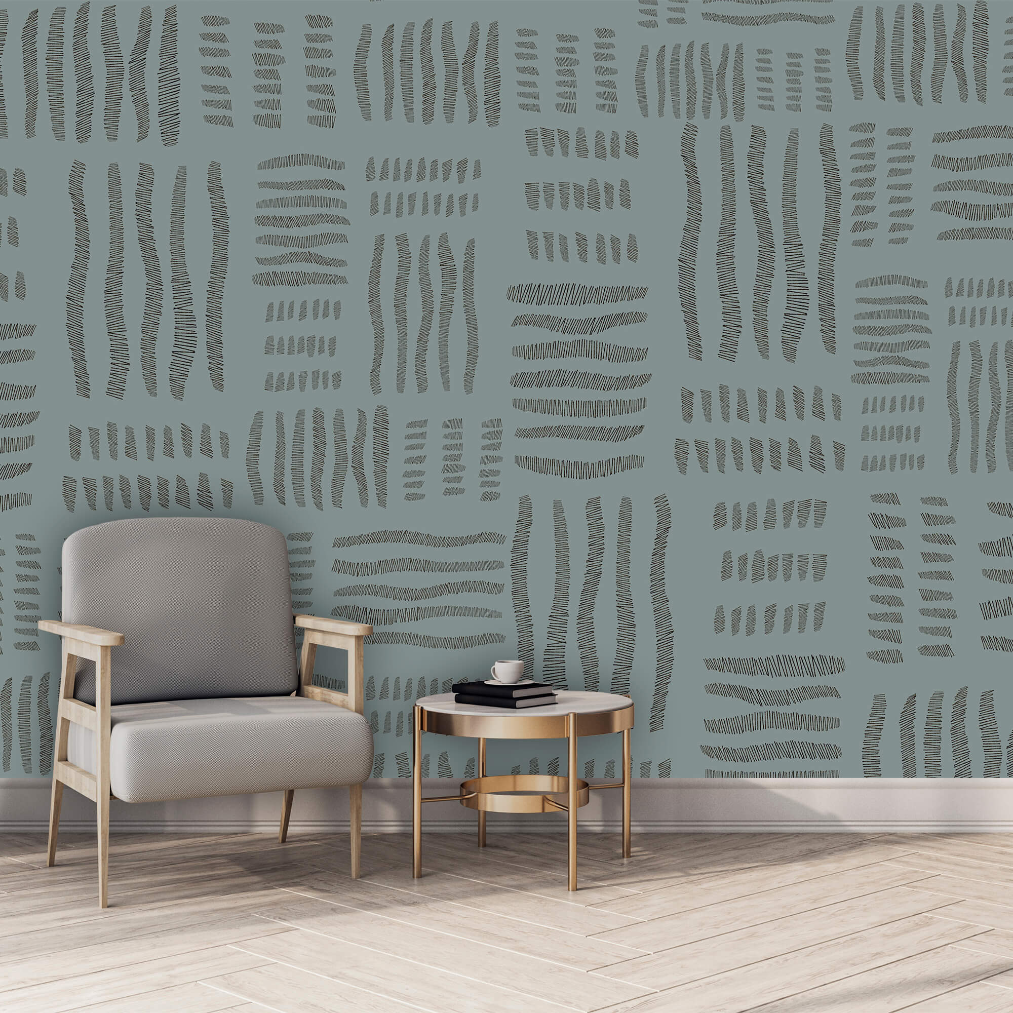 Motivo a linee bianche e nere