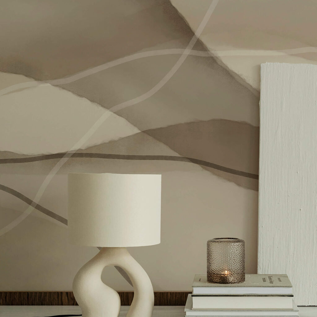 Onde serene nei toni tenui della terra