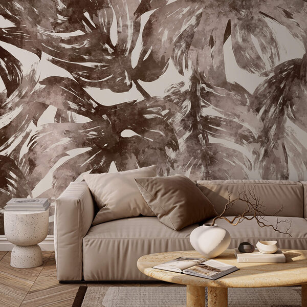 - Fogliame astratto nei toni della terra