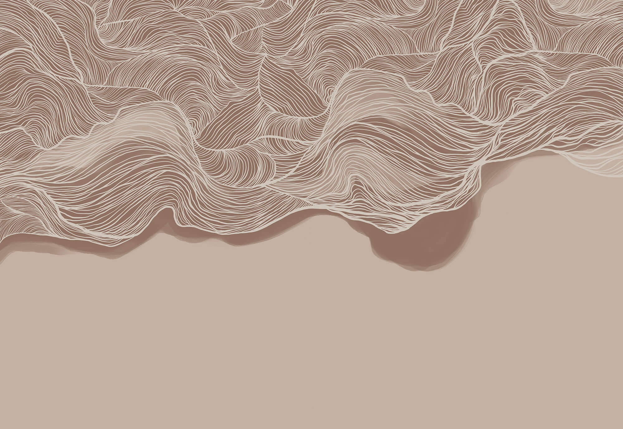 Brown and white wavy pattern Brown and white wavy pattern