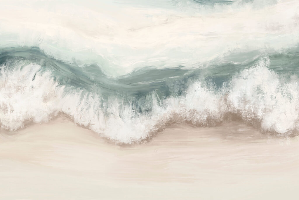 Wave crashing on a beach Wave crashing on a beach