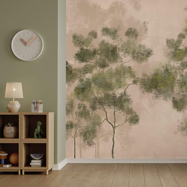 Gruppo di alberi con foglie verdi