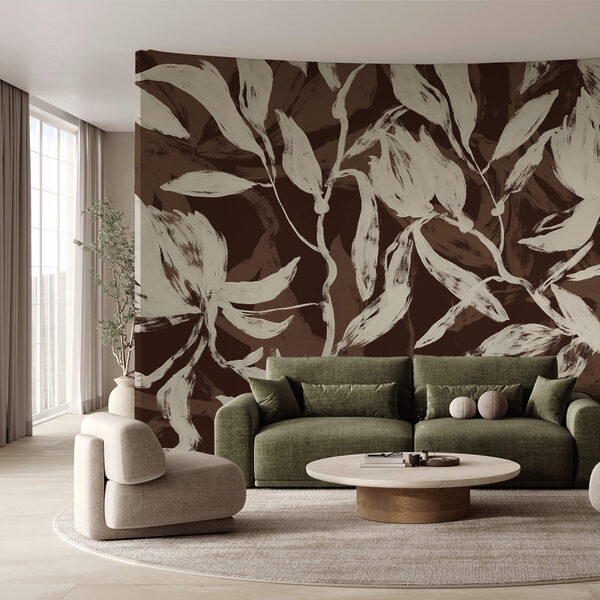 Foglie fluttuanti in morbide tonalità monocromatiche Foglie fluttuanti in morbide tonalità monocromatiche