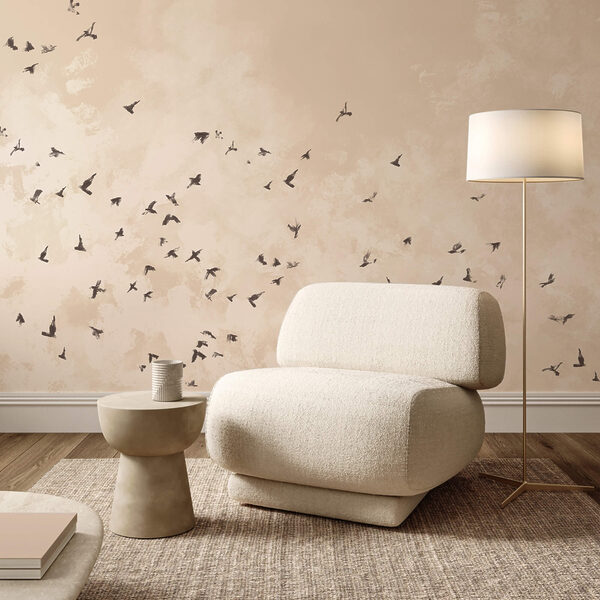 Stormo di uccelli nel cielo