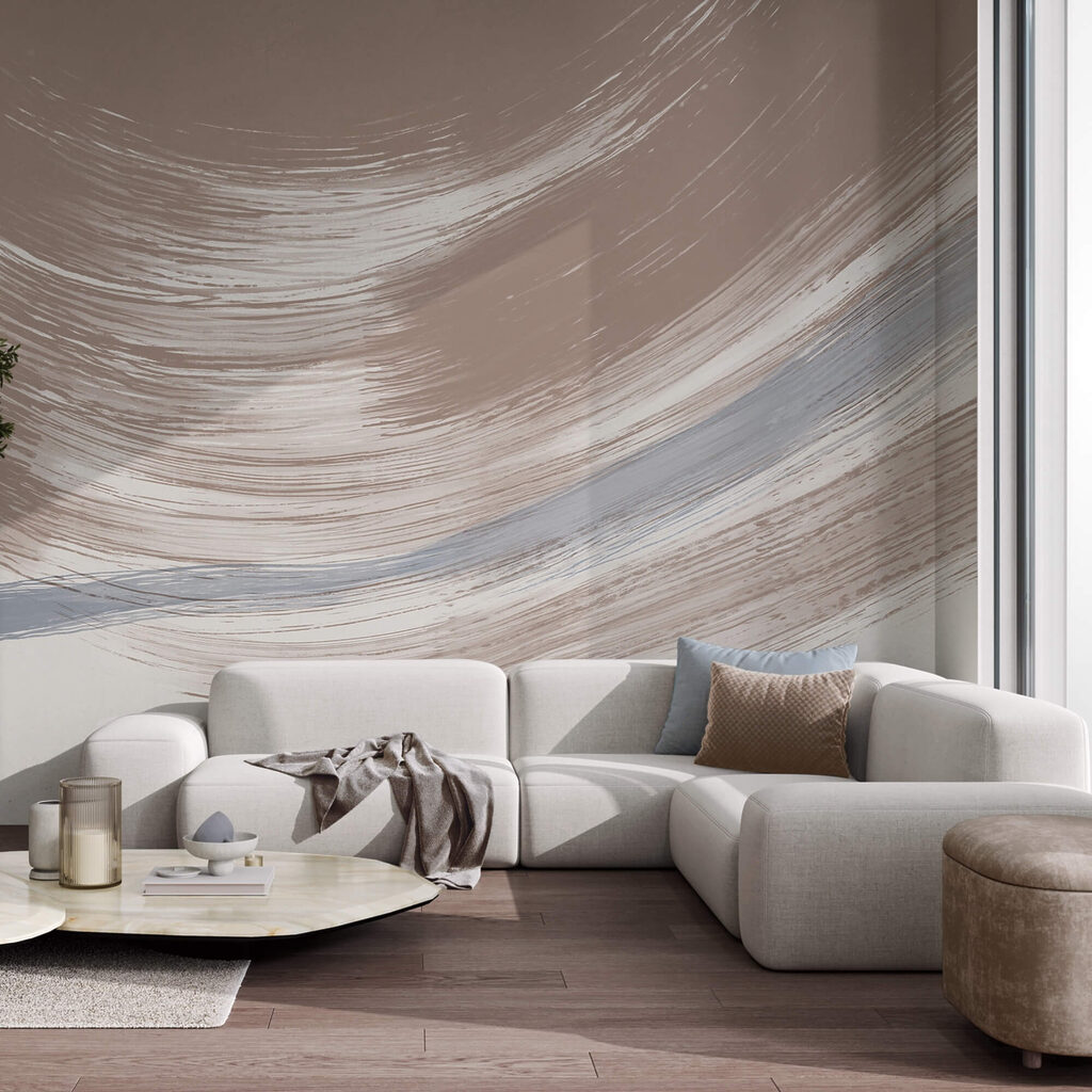 Tonalità tenui si fondono in un movimento delicato