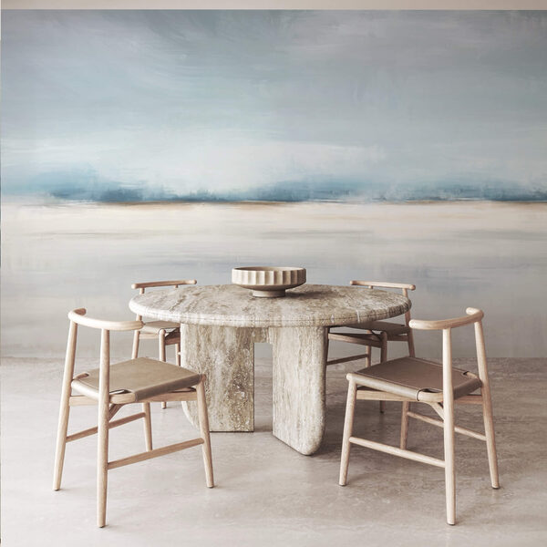 Paesaggio con cielo nuvoloso