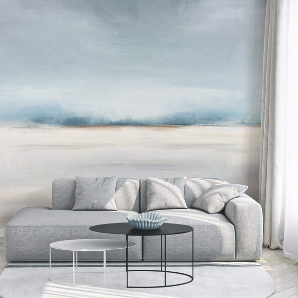 Paesaggio con cielo nuvoloso