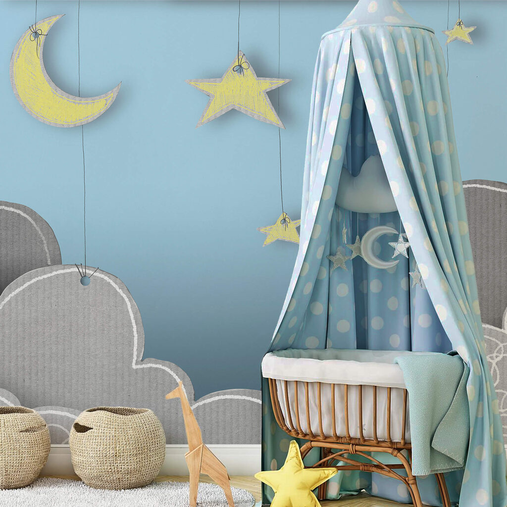 Luna e stelle dalle nuvole Luna e stelle dalle nuvole