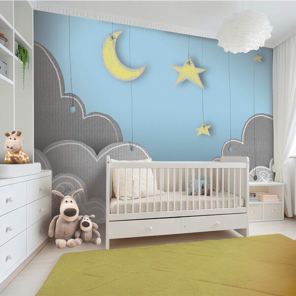 Luna e stelle dalle nuvole Luna e stelle dalle nuvole