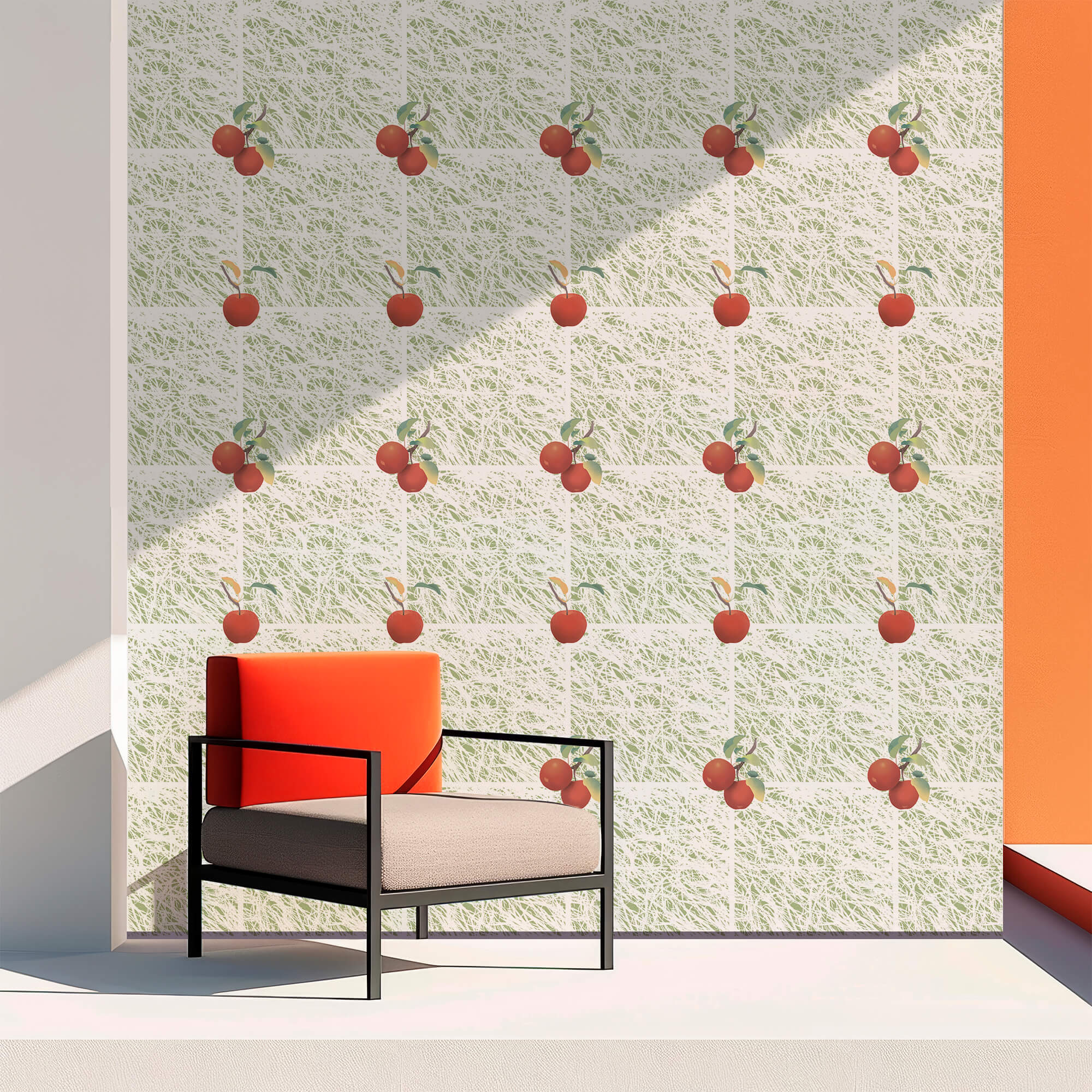 Motivo di mele rosse