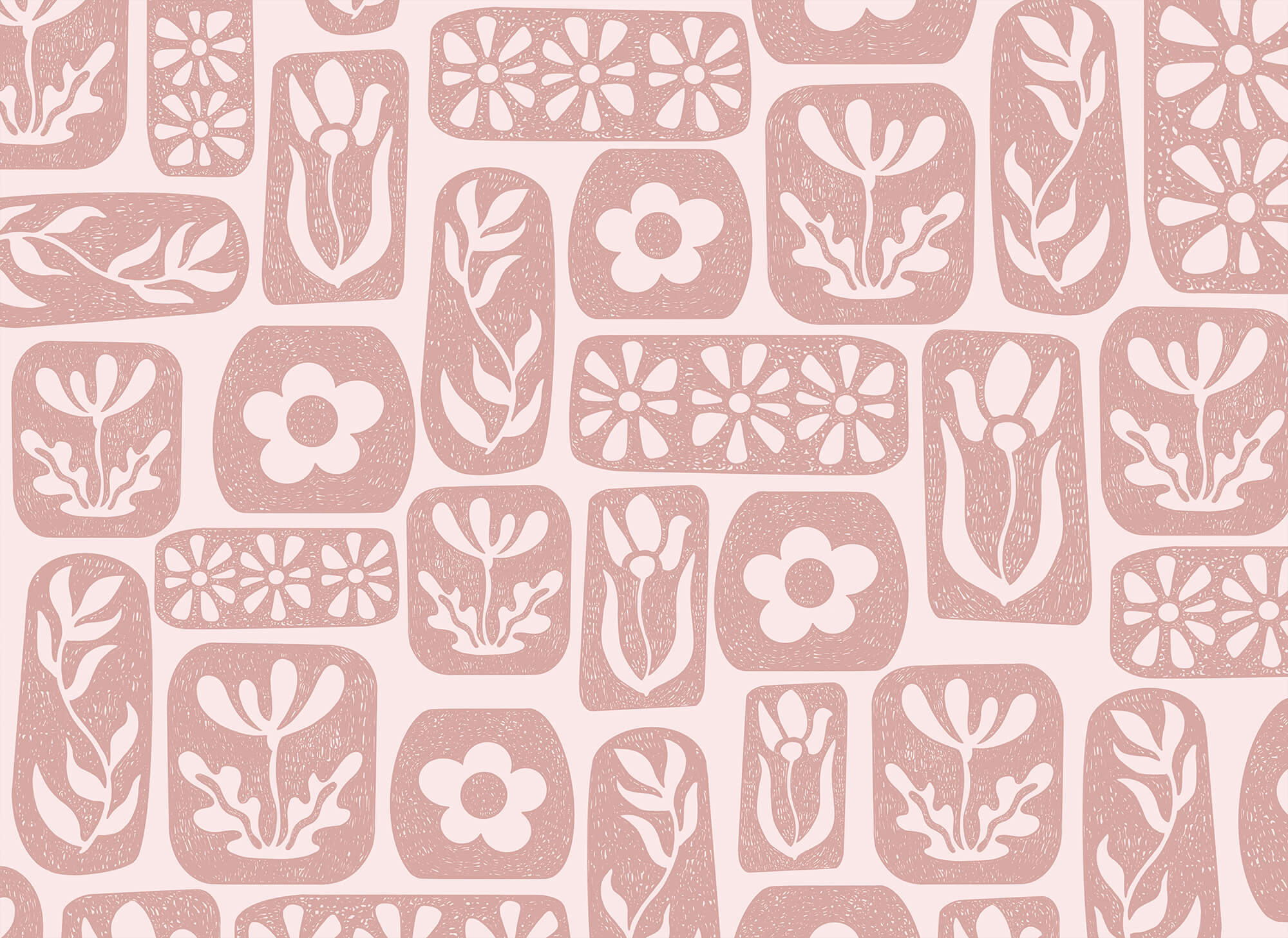 Pattern of flowers and leaves Pattern of flowers and leaves