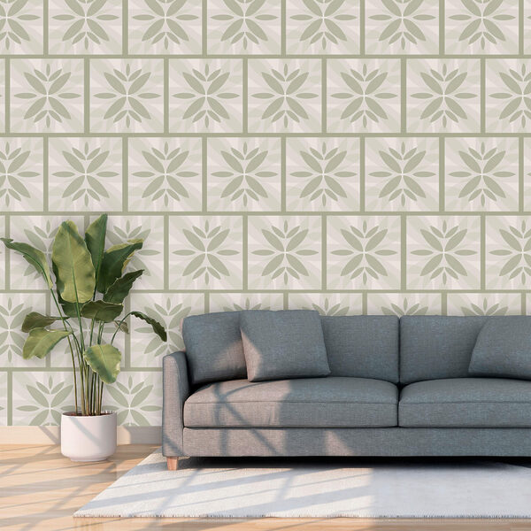 Motivo floreale su una parete